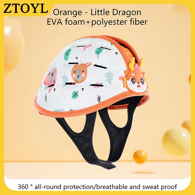 ZTOYL 1 chiếc mũ an toàn cho bé đi bộ học tập đi bộ có thể điều chỉnh thoáng khí bảo vệ đầu chống rơi Mũ bảo vệ trẻ sơ sinh