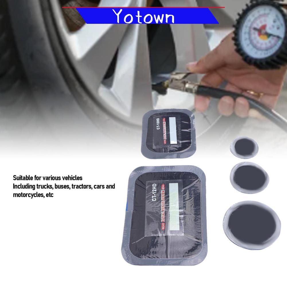 Yotown Miếng vá lốp Fydun Miếng vá sửa chữa lạnh Bản vá lỗi xuyên tâm Sửa chữa nhanh 100 chiếc cho ô tô xe tải máy kéo xe buýt Giá 709,000 Đồng*Miễn phí vận chuyển