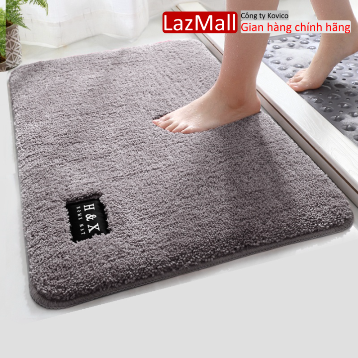 Thảm lau chân chùi chân chất liệu len nỉ mịn, thấm hút nước cực tốt kích thước 38x58