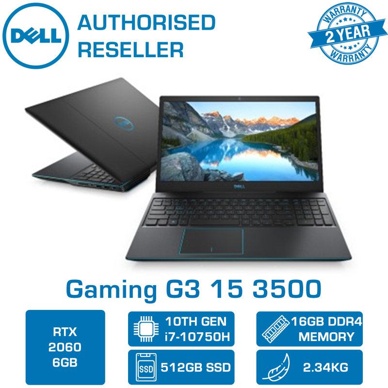 【CLEARANCE SALE】 DELL Gaming G3 15inch G3 3500-107116GL W10 15.6 144hz | i7-10750H | 16GB Ram | 512GB SSD | RTX 2060 | 2YRS Dell Onsite Warranty | Dell Inspiron 3500 Gaming G3 15 3500-107116GL Gaming Laptop G3-3500-107116GL-W10