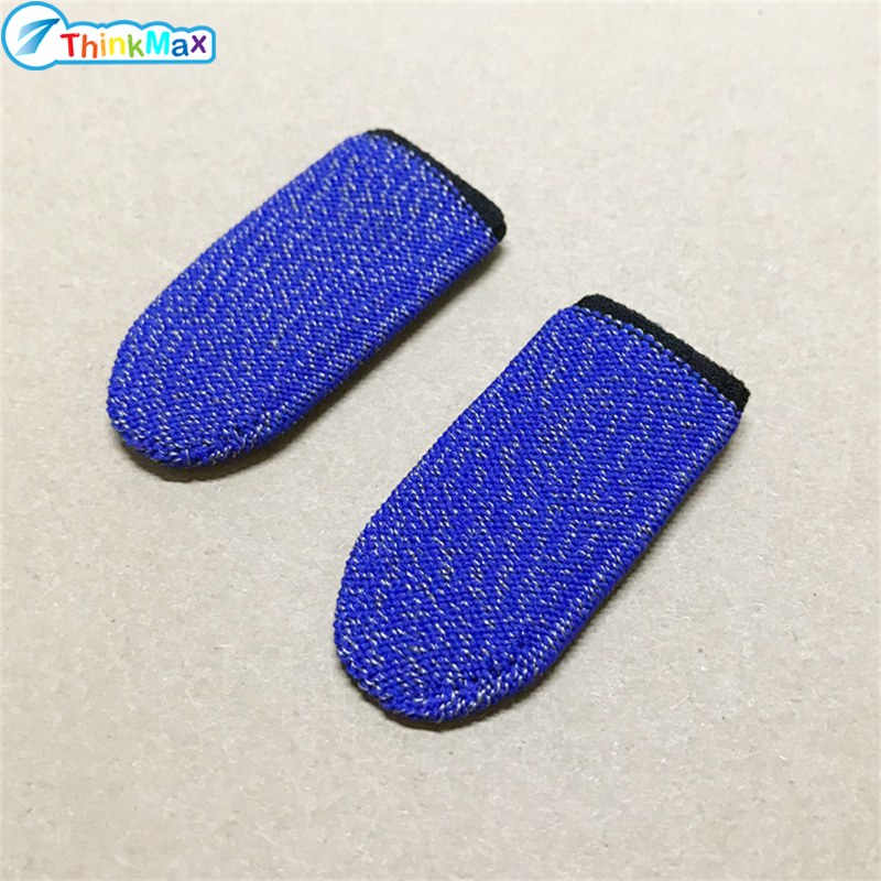 2pcs Breathable Game Controller Finger Sleeves Anti-sweat Gaming Thumb Gloves Compatible For Pubg Mobile ราคา 21 บาท*ส่งฟรี
