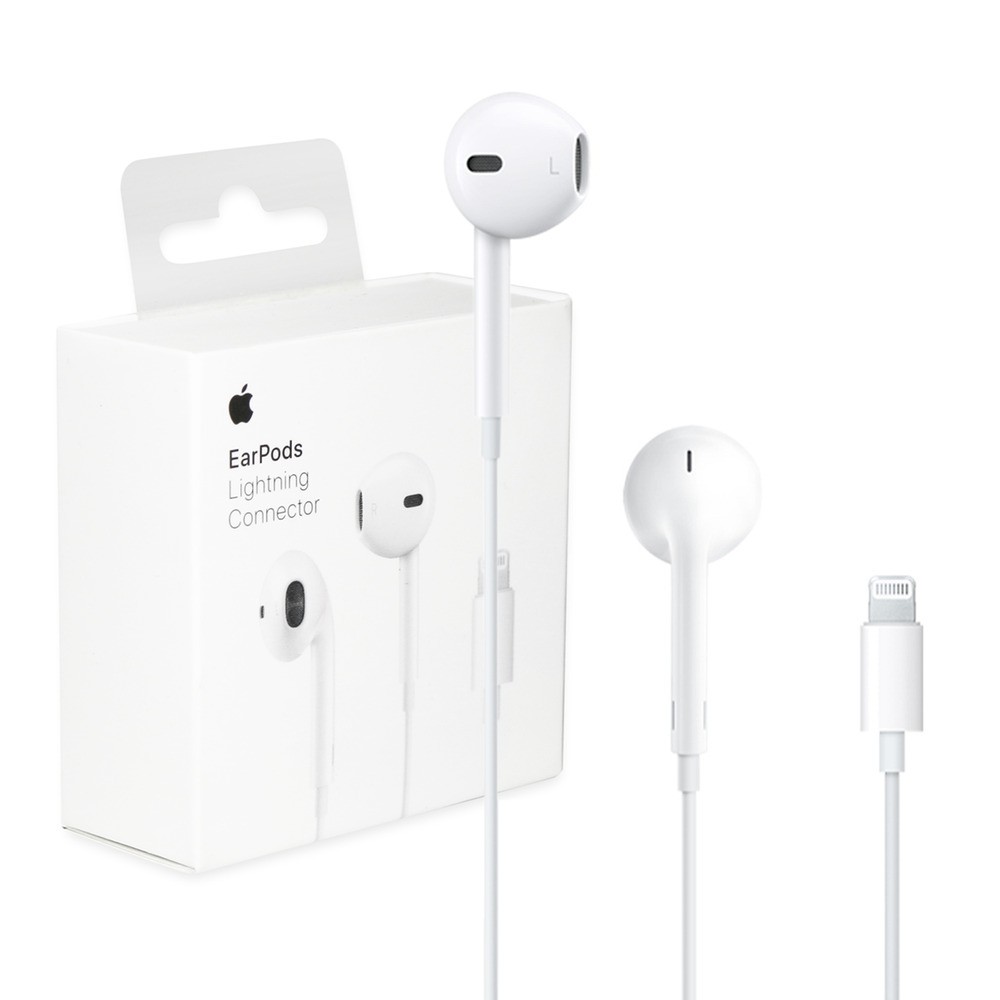 apple earphones with lightning cable