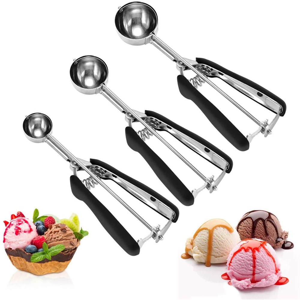 Nmst salad Cookie cho dưa hấu Mash thực phẩm portioner Cutter bột đá viên Digger dụng cụ nhà bếp muỗng kem đá viên muỗng