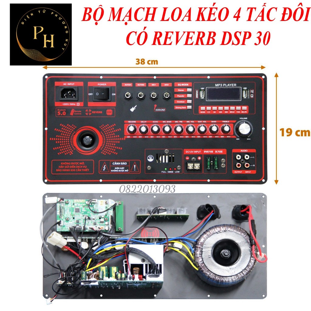 MẠCH LOA KÉO DSP30 300W CHUYÊN ĐÔI 50 -- Phương Huy --- Điện tử Phương Huy -
