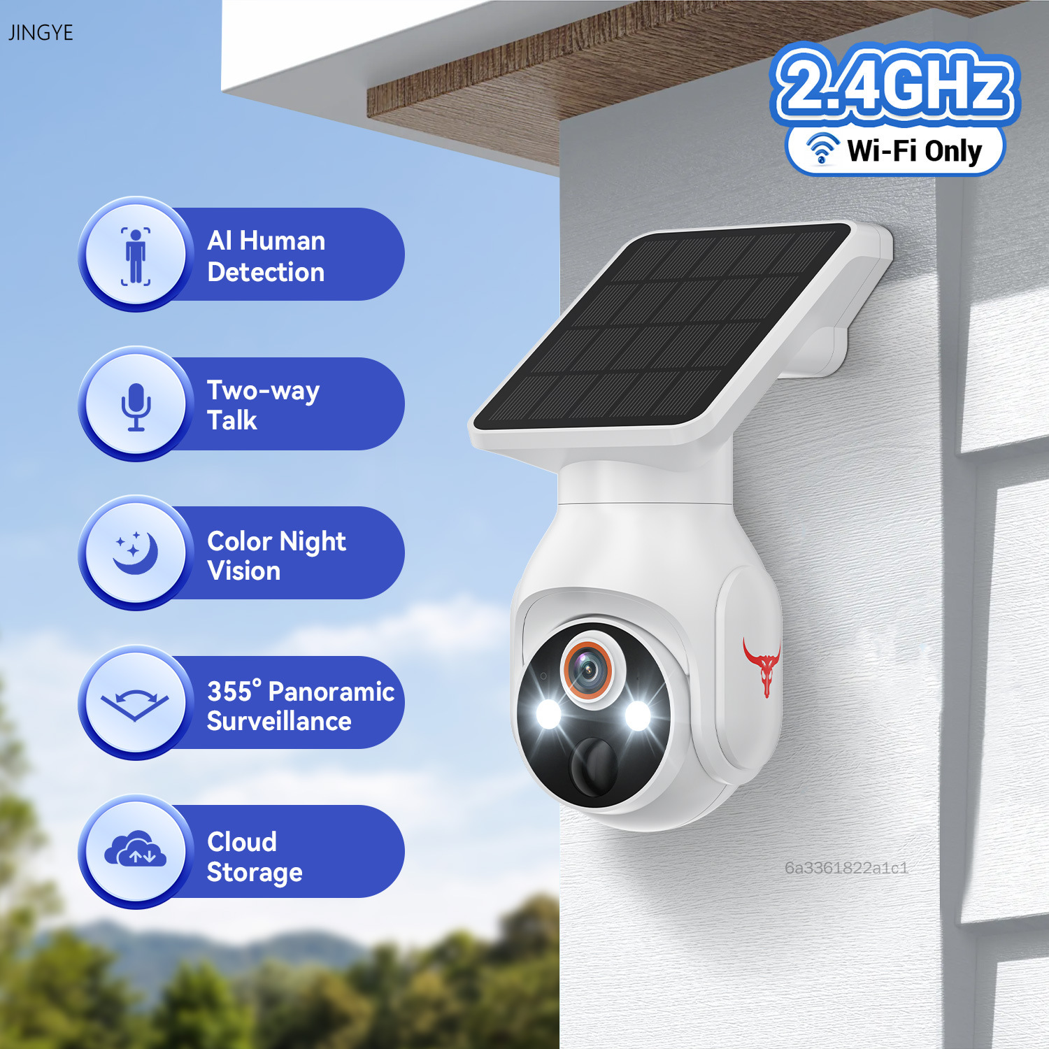 กล้องรักษาความปลอดภัยพลังงานแสงอาทิตย์ 4G - การตรวจสอบกลางแจ้ง 360 องศาพร้อมการดูระยะไกลผ่านมือถือ ราคา 1,430 บาท*ส่งฟรี