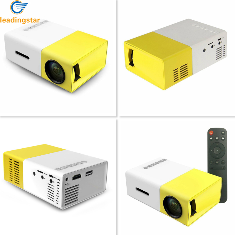LeadingStar Fast Delivery YG300 Portable Projector HD 1080P Mini Video Projector Home Video Smart Projectors With Remote Control For TV U Disk SD Card ราคา 670 บาท*ส่งฟรี