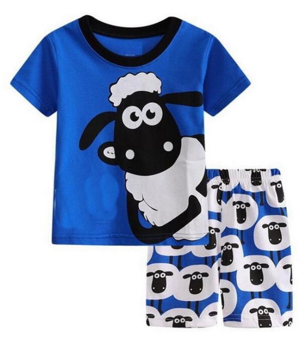 Mùa Hè Trẻ Em Pamas Bé Bộ đồ Pijama Trẻ Em Pijama Infantil Chàng Trai Quần Áo Ngủ Homewear Cotton ng