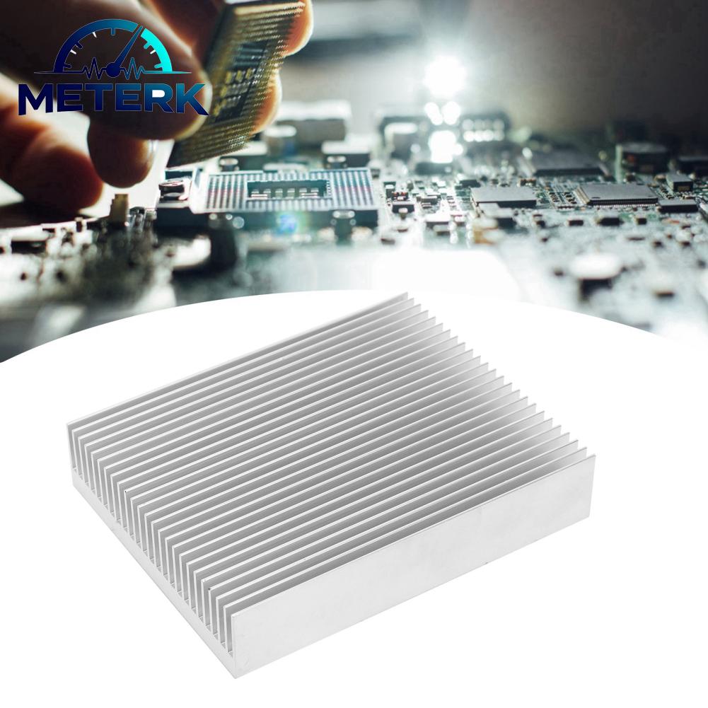 Meterk Tản nhiệt bằng nhôm Bộ tản nhiệt làm mát CPU Bộ điều khiển công nghiệp Linh kiện Q80x20x100 Giá 108,000 Đồng*Miễn phí vận chuyển