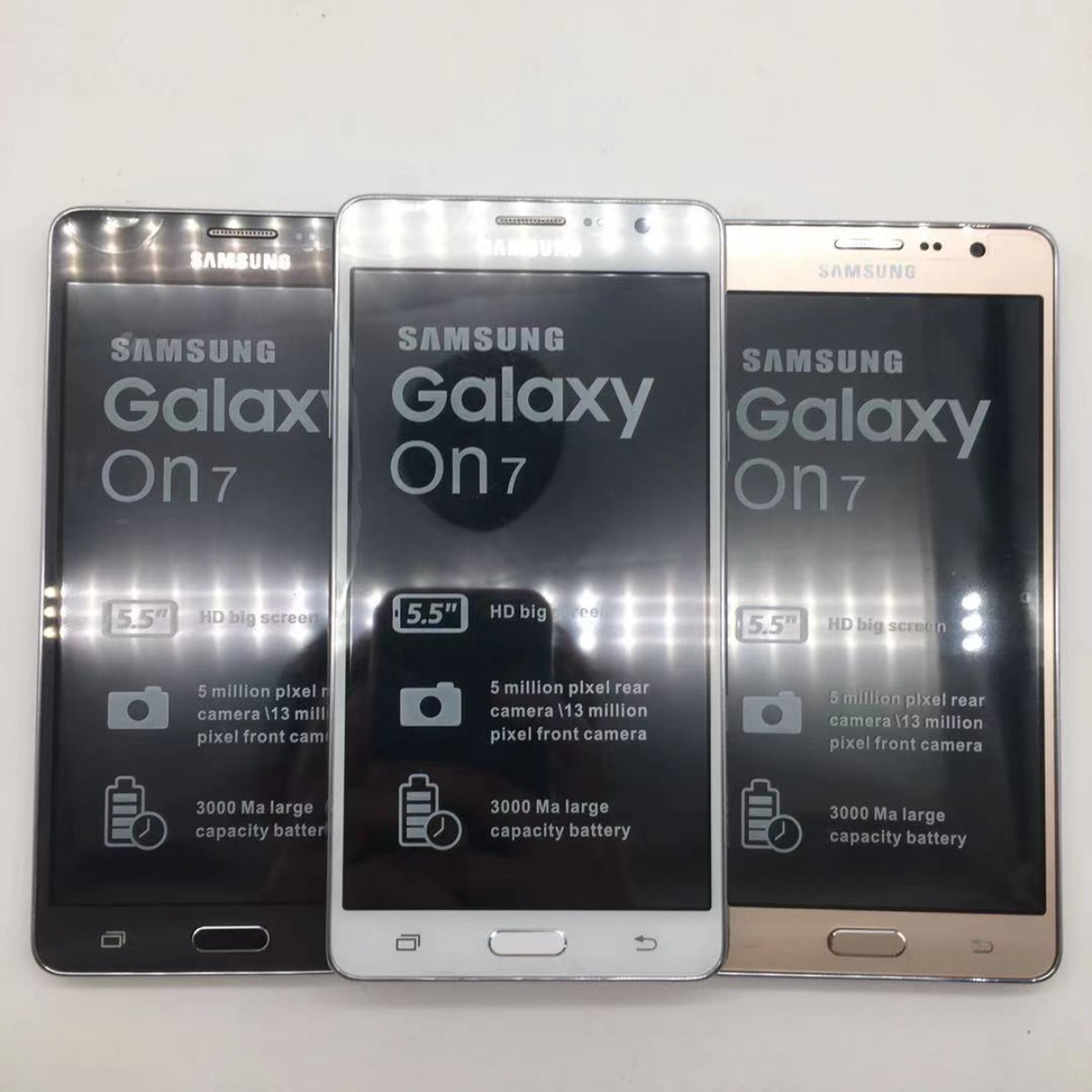 Samsung Galaxy On7 G6000 Original Unlocked 5.5 Inch 16GB ROM LTE 13MP Camera Dual SIM Android Mobile Phone ราคา 1,773 บาท*ส่งฟรี
