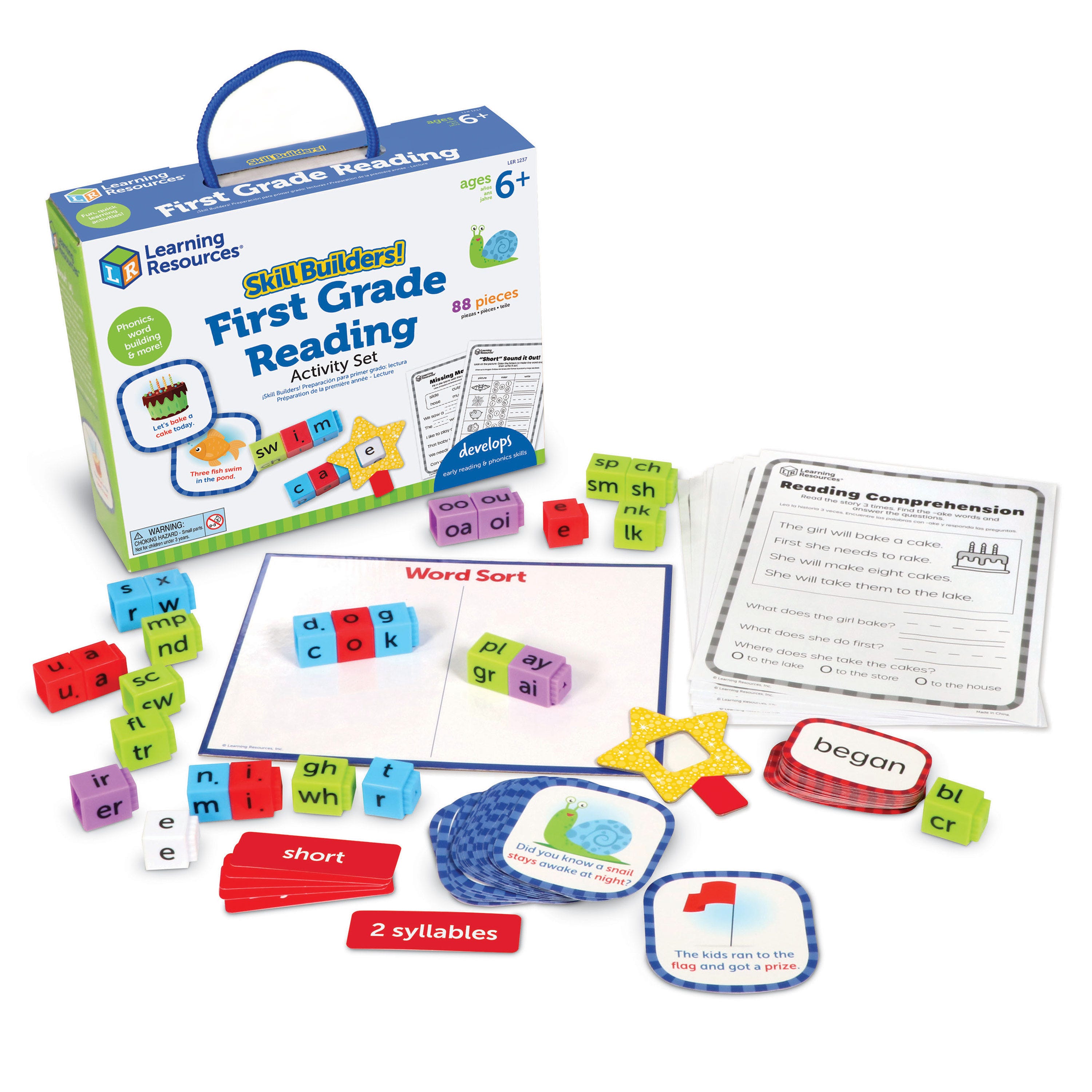 Learning Resources - Skill Builders First Grade Reading Activity Set