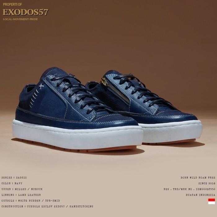 SEPATU EXODOS57 SAGIO NAVY | SEPATU BIKERS | ORIGINAL Harga 695,000 rupiah*Gratis Ongkir