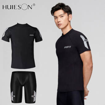 đồ bơi nam Đồ bơi tập luyện đồ bơi nam Bộ đồ bảo vệ khỏi ánh mặt trời năm điểm cỡ lỡn Quần bơi cho người lớn đi biển