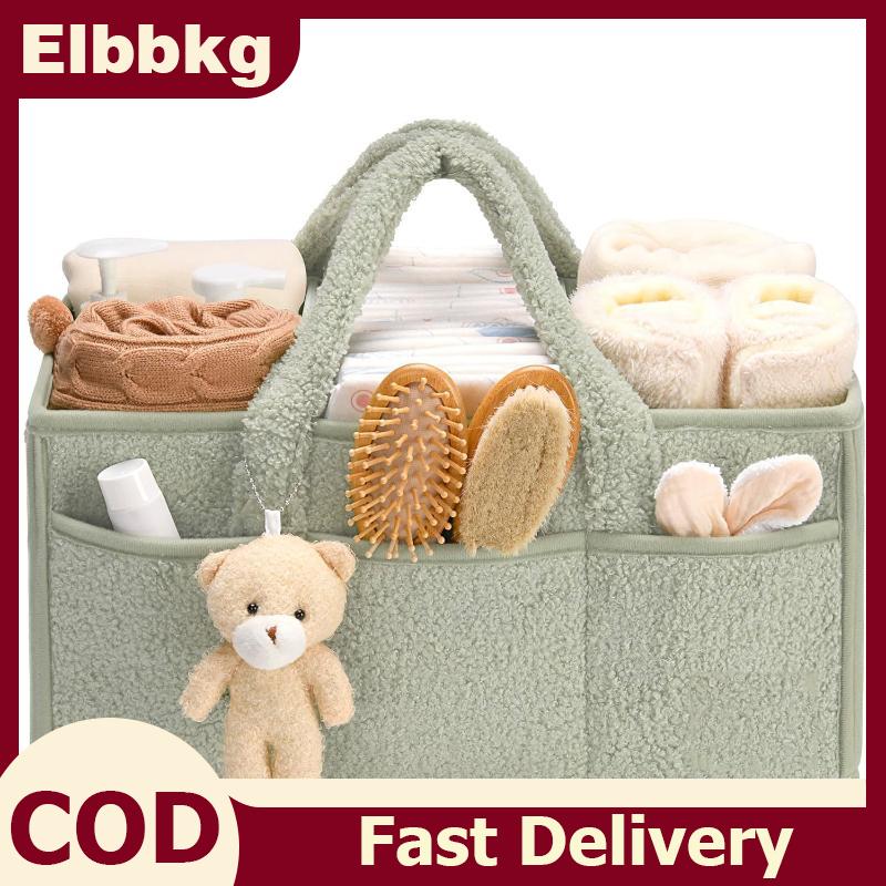 Elbbkg Felt Baby Diaper Caddy Organizer Bag Baby Diaper Bag Baby Shower Gift Nursery Storage Basket