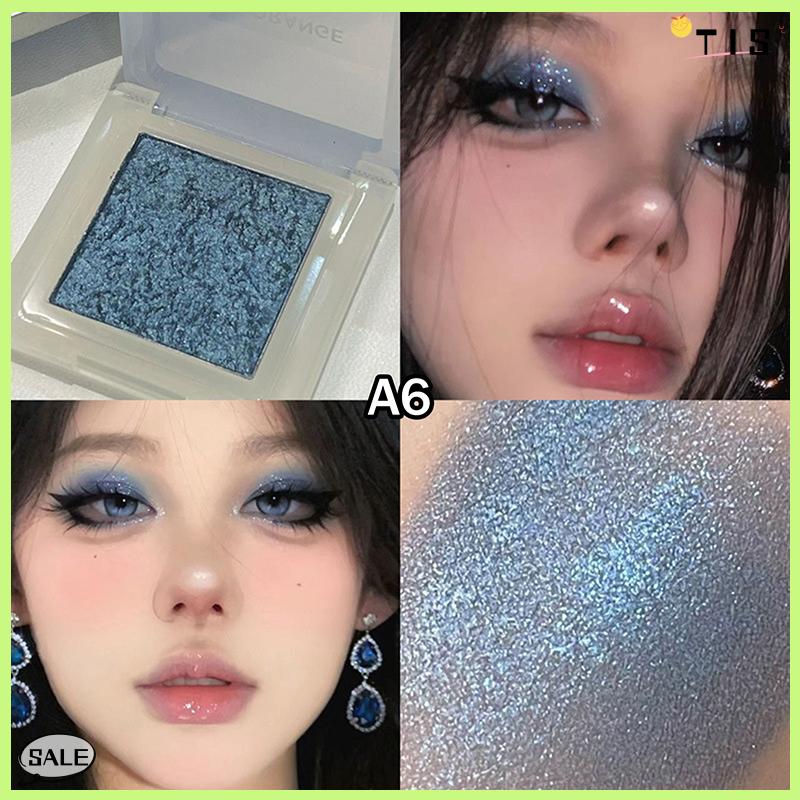 Follow Get New【TIS】 Herorange Tắc Kè Hoa Eyeshadow Highlighter màu duy nhất cao sắc tố long lanh bảng màu ngọc trai mắt trang điểm - 7