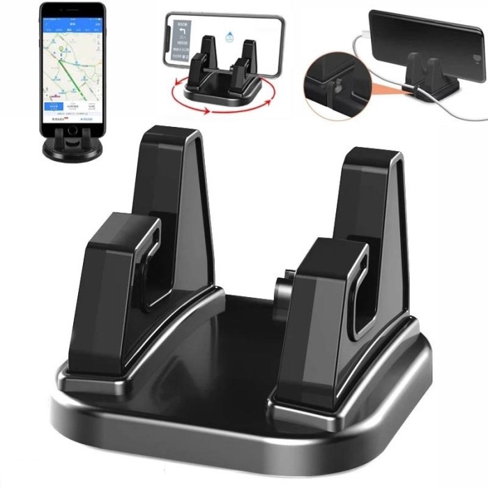 Alas Tempat Dudukan GPS Navigasi Duduk Berdiri HP Car Phone Holder Stands Mini Silicone Smartphone Kacamata Rotasi 360° Mobil Rotatable Support Anti Slip Mobile 360 Mount Dashboard GPS Navigation Universal Auto Emoney Etoll Anti Slip Car Phone Glue Harga 15,237 rupiah*Gratis Ongkir