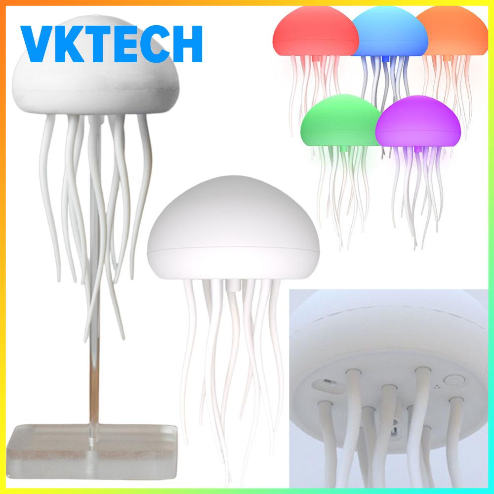 Vktech ไฟนอนปล่อยแสงจิ้งจอกเจลลี่ฟิชแบบควบคุมเสียงชาร์จType-C น่ารักสำหรับเตียงนอนเด็กและตกแต่งห้อง ราคา 229 บาท*ส่งฟรี