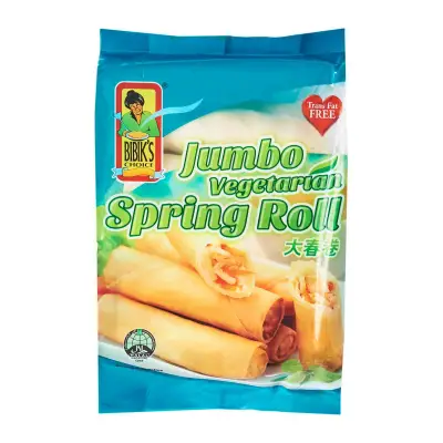 Bibik's Choice Jumbo Vegetarian Spring Roll - Frozen
