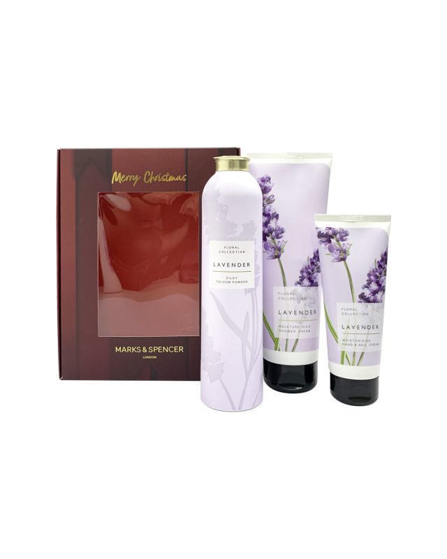 Buy M&S Lavender Shower, Talcum & Hand Cream Set Singapore