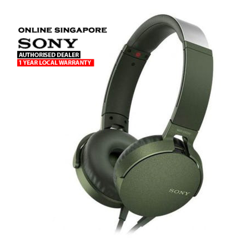 Online Singapore - Sony MDR-XB550AP EXTRA BASS Headphones with Microphone Singapore