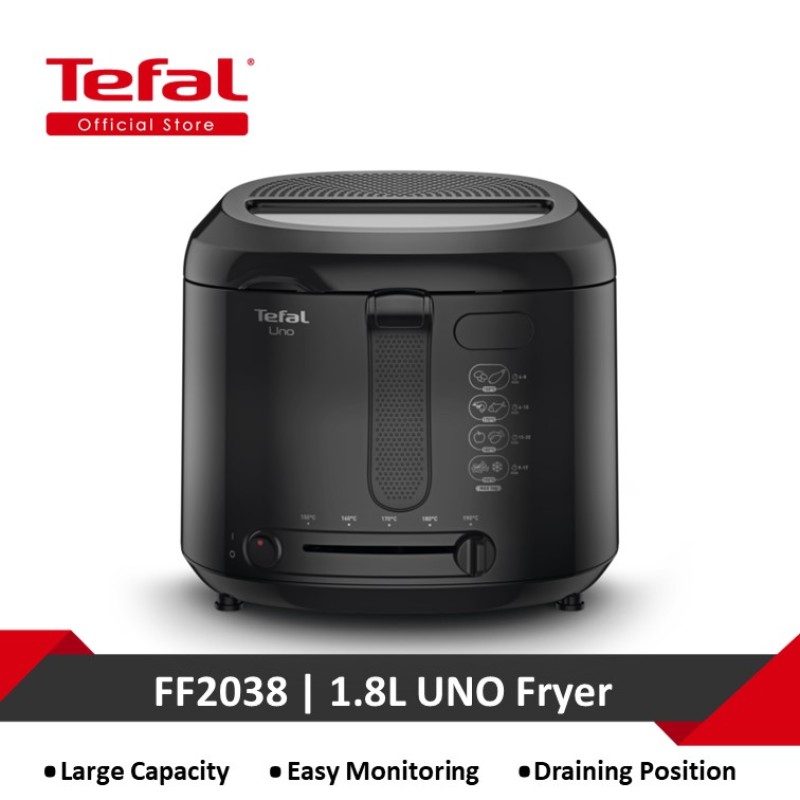 Tefal Fry Uno 1.8L Black UK FF2038 Singapore