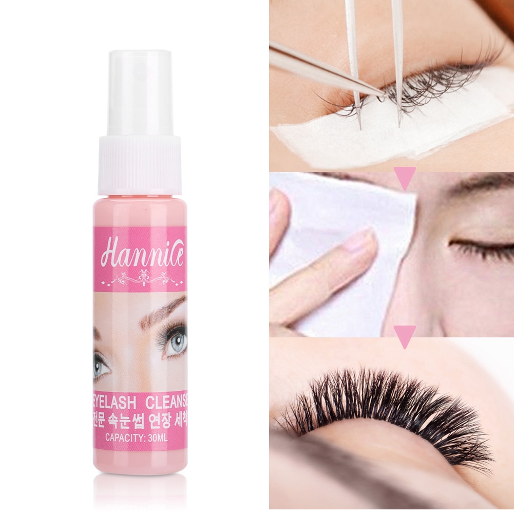 Xịt làm sạch lông mi Xịt làm sạch lông mi Ghép dung dịch làm sạch lông mi Xịt tiền xử lý cho mi nối và mi tự nhiên 30ml