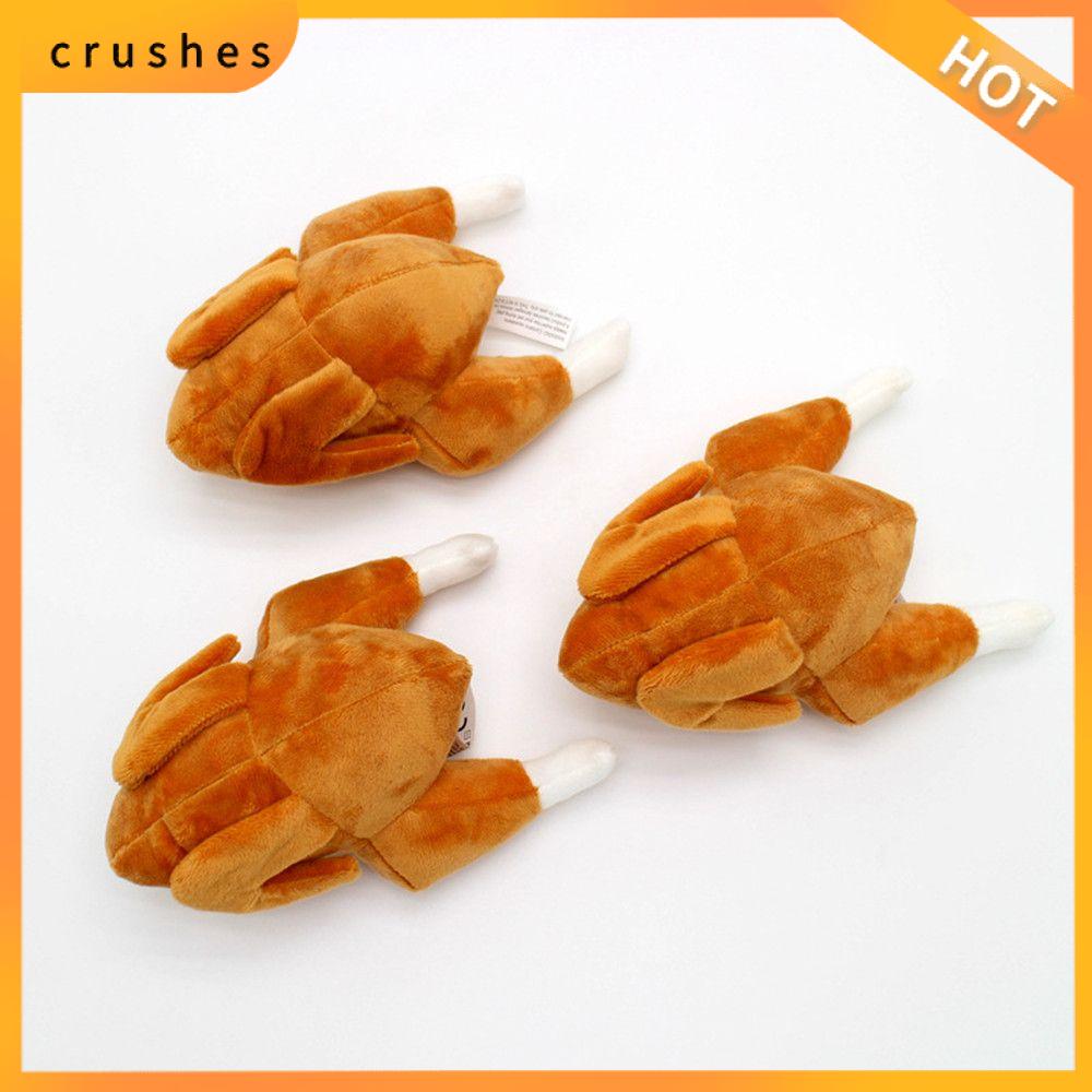 CRUSHES Sang trọng Con Mèo Con Chó Bằng Giọng Nói Tạ Ơn Gà Tây Squeak Đồ Chơi Puppy Chew Đồ Chơi Nướng Gà Hình Dạng Vật nuôi Phụ Kiện