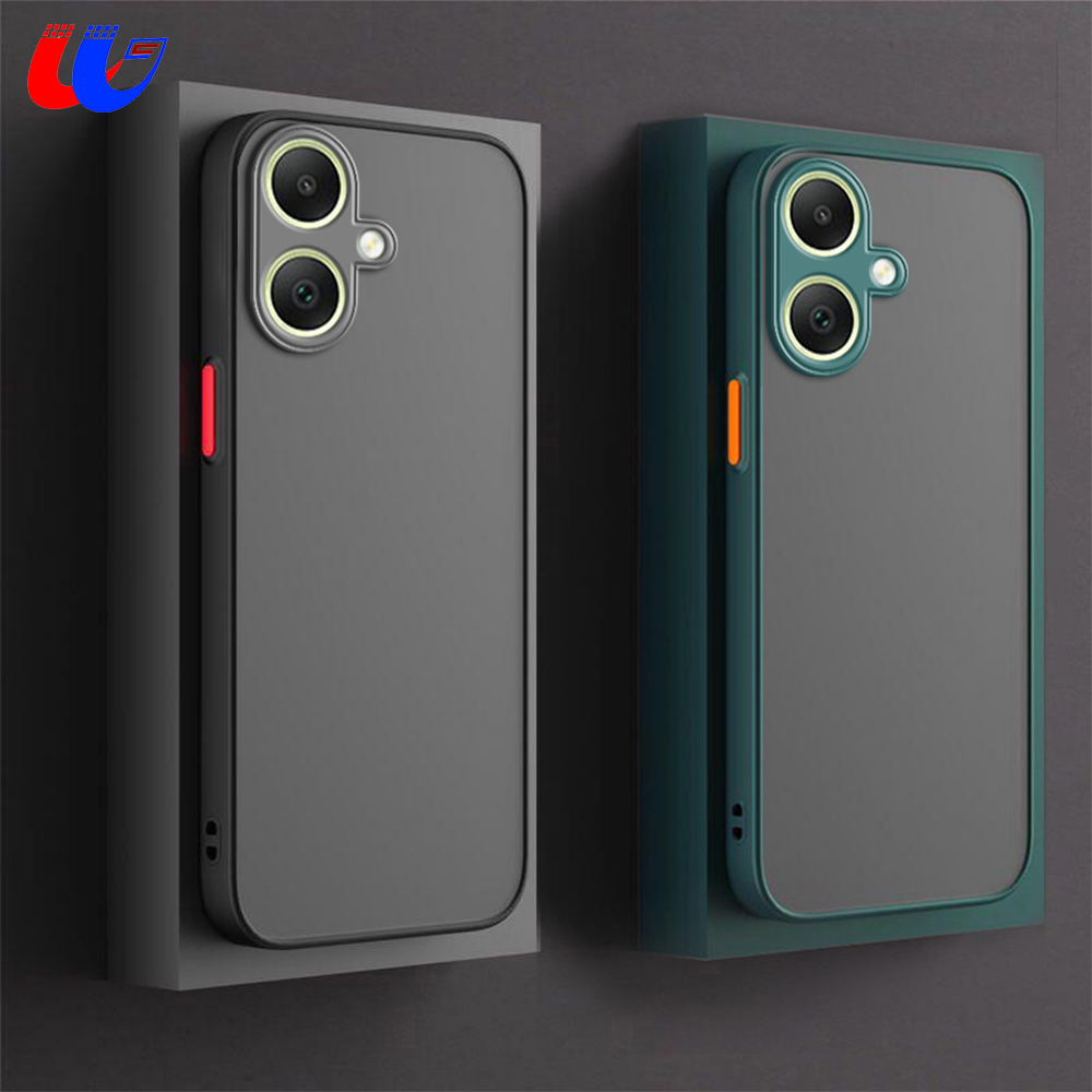For Samsung Galaxy A06 Case Camera Shockproof Matte Phone Cover On Samsung Galaxy A06 A16 A16 Bumper Frame Translucent