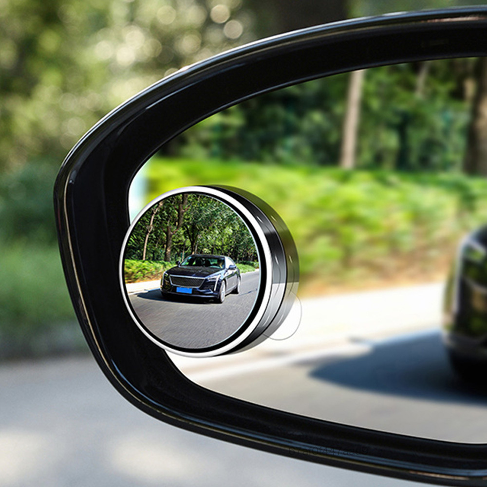 Rearview Blind Spot Mirrors Round Car Side Mirror Blind Spot Wide Angle Mirror for NISSAN for TOYOTA Cars SUV and Trucks ASM-TH ราคา 45 บาท*ส่งฟรี