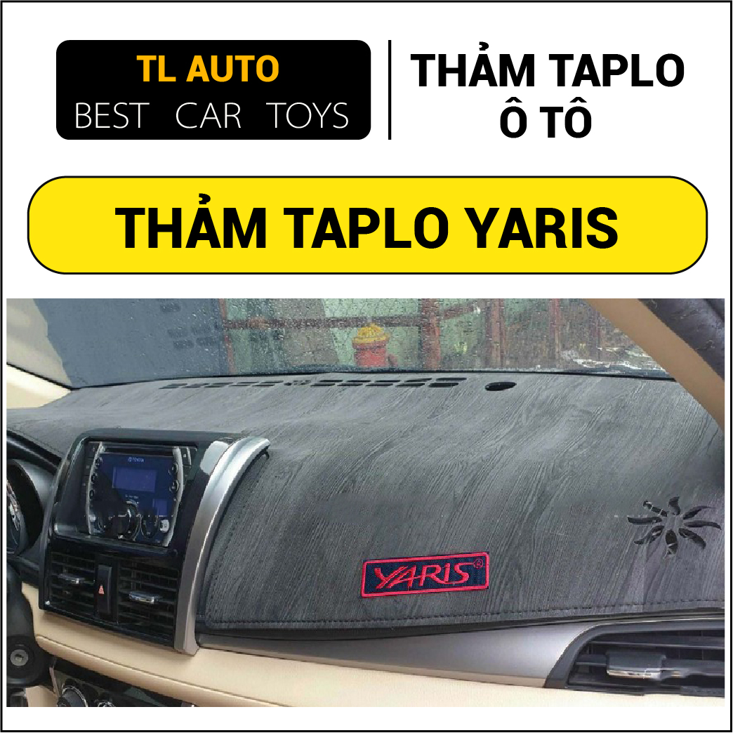 Car Dashboard Mats for Yaris 2008 - 2026, Carbon Leather, Sheepskin Velvet with Thick 3-Layer Anti-Slip Base, 12-Month Warranty Giá 223,678 Đồng*Miễn phí vận chuyển