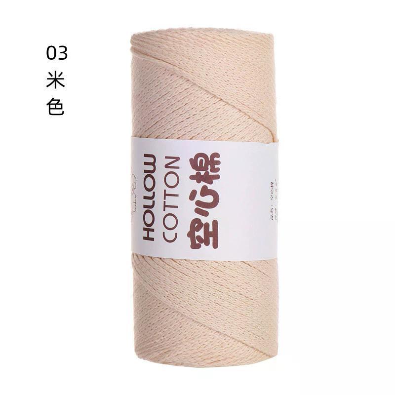 150g/Roll New Summer Crochet Yarn 2mm Thin Ice Cotton Thread for Hand Knitting Bag Hat Shoes 150g Hollow Line Colorful Nylon Cord