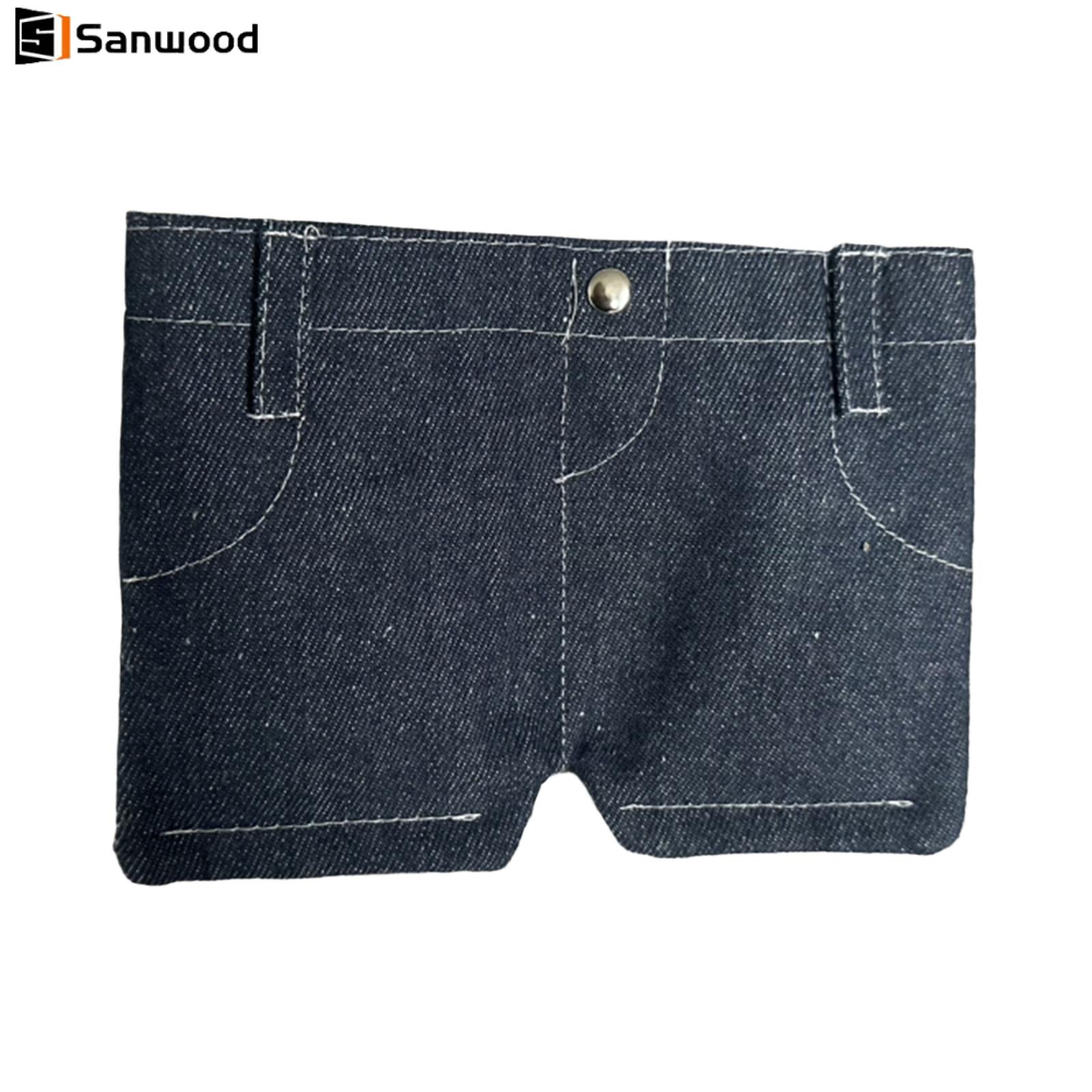 อุปกรณ์ไอทีและแก็ดเจ็ต Sanwood Practical Card Slots Wallet Mini Jeans Wallet Cute Denim Coin Purse Portable Folding Card Holder Small Travel Wallet for Keys Cash Pocket Pants Style – เหมาะสำหรับใช้ในชีวิตประจำวันในเอเชีย