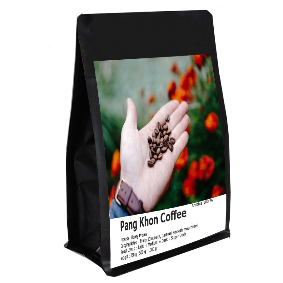 เมล็ดกาแฟปางขอนเชียงราย เมล็ดกาแฟสดคั่ว"เข้ม หอม" เมล็ดกาแฟอราบิก้าแท้ 100% ส่งฟรี! ราคา 250 บาท*ส่งฟรี