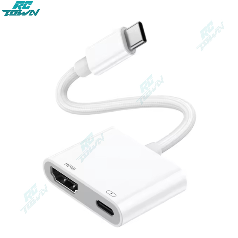USB C To High Definition Multimedia Port Adapter Compatible For IPhone 15 Type C Digital AV 4K Screen Connector ราคา 153 บาท*ส่งฟรี