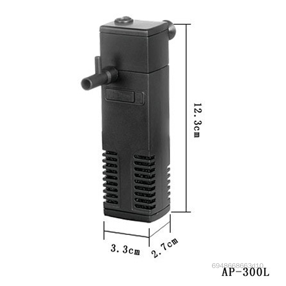Nâng Cấp Bộ Lọc Hồ Cá Chìm Điện Bên Trong Bộ Lọc Cho Bể Cá Bơm Lọc 3 Trong 1 Dòng Xịt Lọc Sinh Học 3W/4W/8W NH-VN - 2