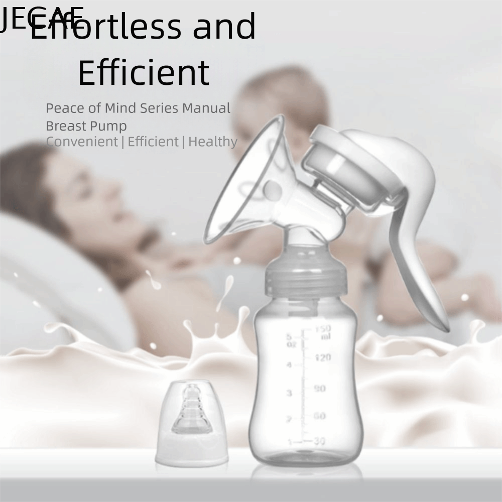 JECAE Lực hút mạnh mẽ Máy hút sữa bằng tay Không chứa BPA Núm vú cho bé Máy hút sữa Vệ sinh Đồ dùng sau sinh Máy hút sữa mẹ Chăm sóc sau sinh