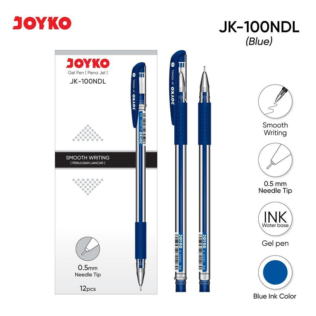 (12pc) JOYKO Pulpen Gel 1 Pack JK-100NDL 0.5mm