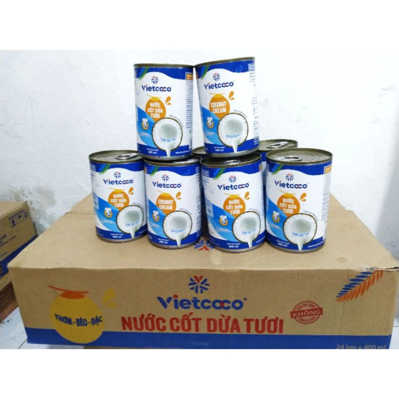 Nước cốt dừa tươi VIETCOCO thơm ngậy - Lon 400ml – Tốt Cho Sức Khỏe, An Toàn Vệ Sinh
