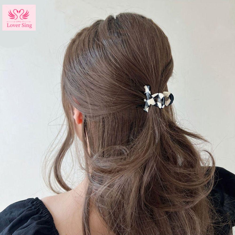 Ytm ngọt ngào dễ thương In Ấn Tóc Bắt Clip Acetate Chéo Con Kẹp Tóc Phụ Nữ Phụ kiện tóc Nhỏ Kẹp tóc càng cua kẹp tóc dễ thương phong cách Hàn Quốc Barrette