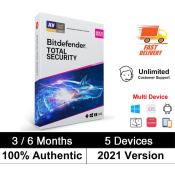 Bitdefender Total Security 1 Year 2023