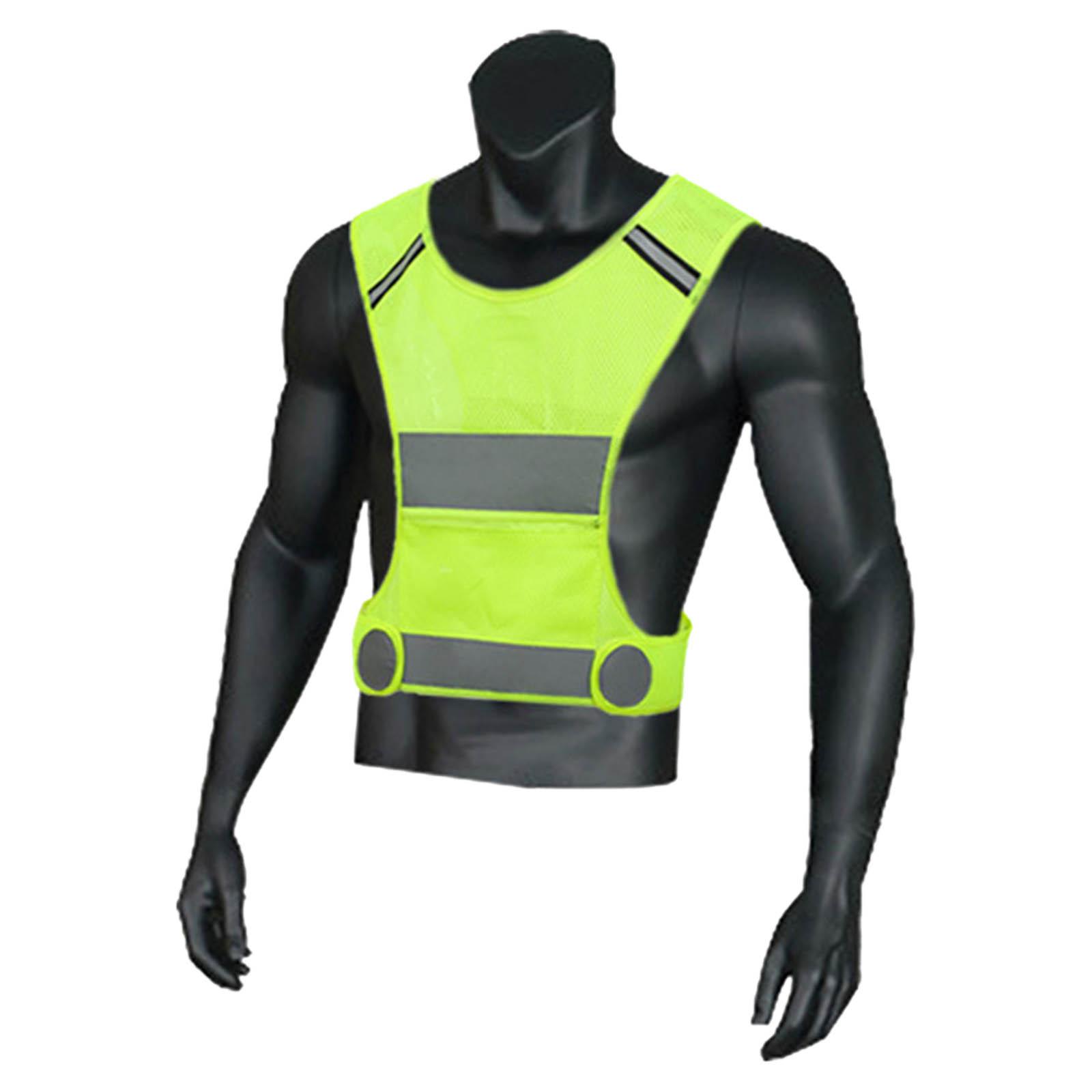 Hierly Hierlymesh phản quang tầm nhìn xa An Toàn Unisex Vàng Thoáng Khí dải phản quang Cho Khảo sát Làm Việc Đường Runner , S 44Cm