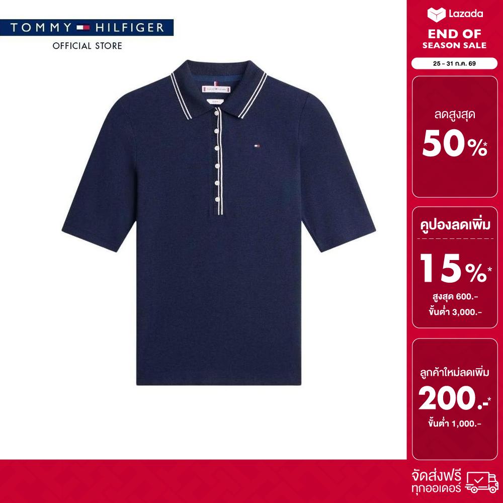 Tommy Hilfiger Women Polo Model WW0WW49828 C1G - Blue Slim ราคา 3,493 บาท*ส่งฟรี