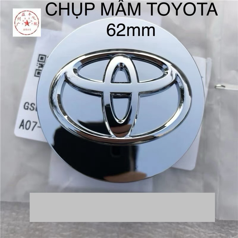 chụp mâm toyota 62mm vừa tất cả các dòng xe toyota vừa kích thước innova camry vios