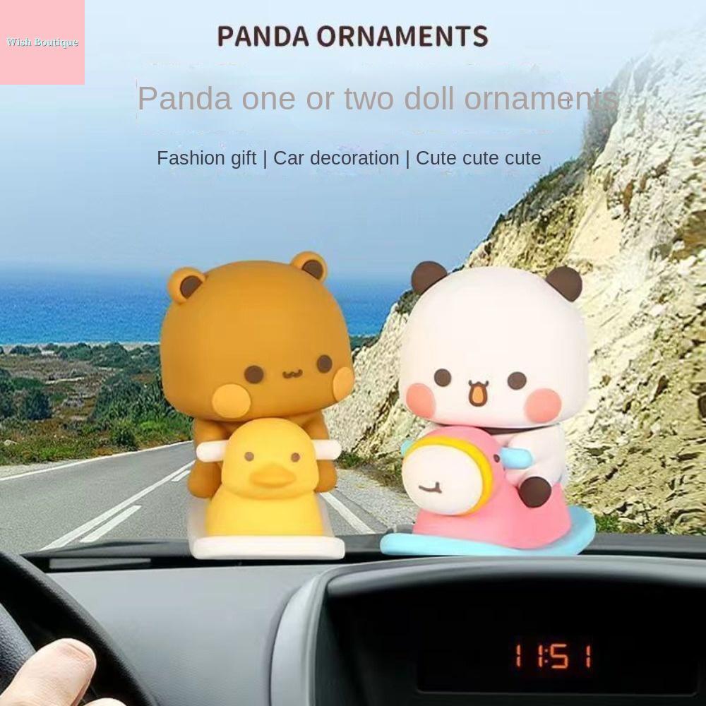 WISH BOUTIQUE Mô hình anime Mô hình gấu trúc Bubu DUDU Gấu trúc Gấu Búp bê hình gấu trúc Bubu DUDU D