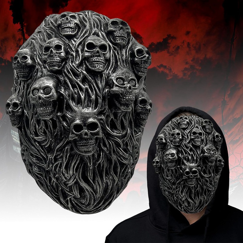 Halloween Horror Skeleton Mask - Scary Skull Ghost Mask