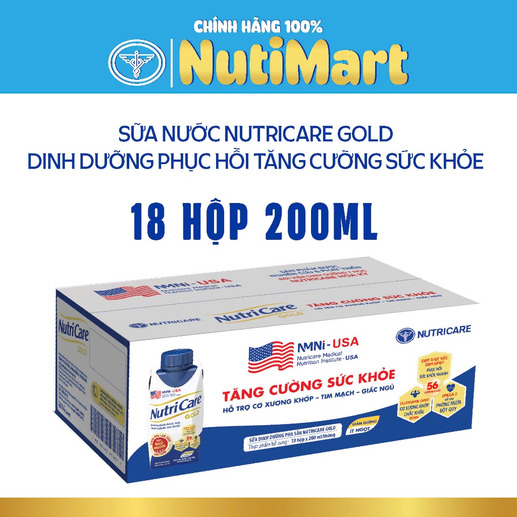 Nutricare Gold Ready-To-Drink Formula Milk Restores Healthy Bones and Joints, Ensures Good Sleep, and Promotes Good Digestion.