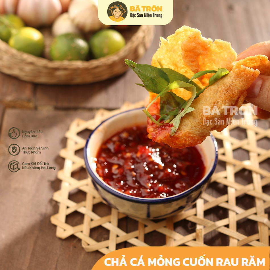 [Hàng Tuyển}_Chả Cá Mỏng Cuốn Rau Răm_500gr