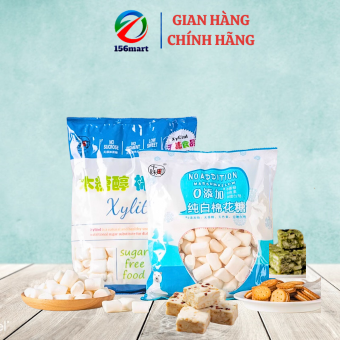 Kẹo Xốp Marshmallow Trắng NoAddition ít đường / Kẹo Marshmallow ăn kiêng Xylitol