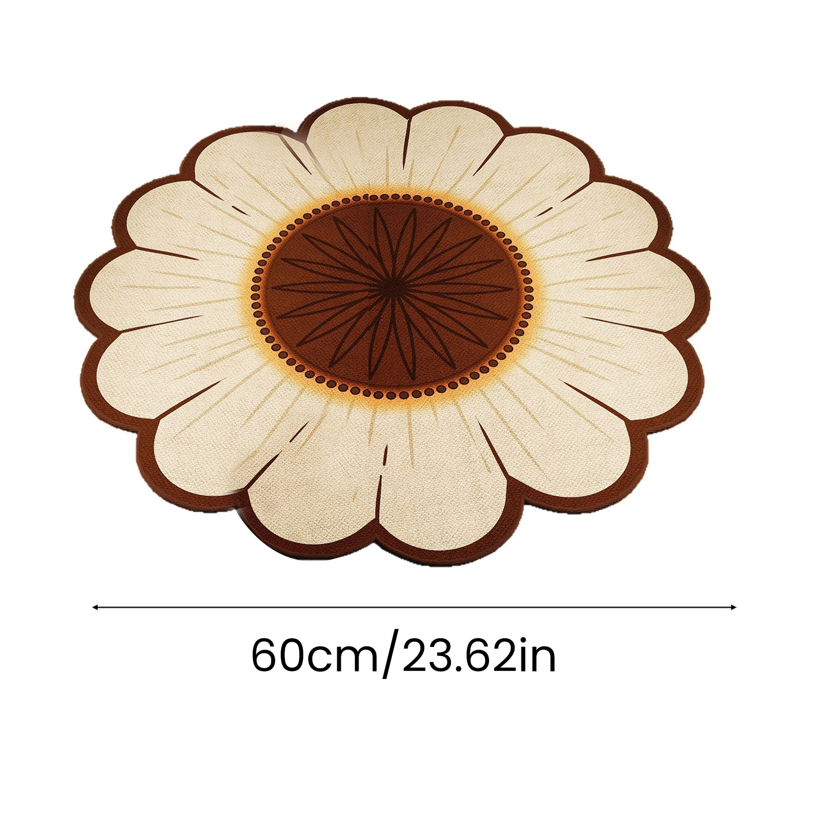 Gloryworld Non-slip Backing Rug Modern Design Floor Mat Floral Design Non-slip Floor Mat for Home Decor Easy to Clean Versatile Rug for Living Room Bathroom Kitchen Favorite