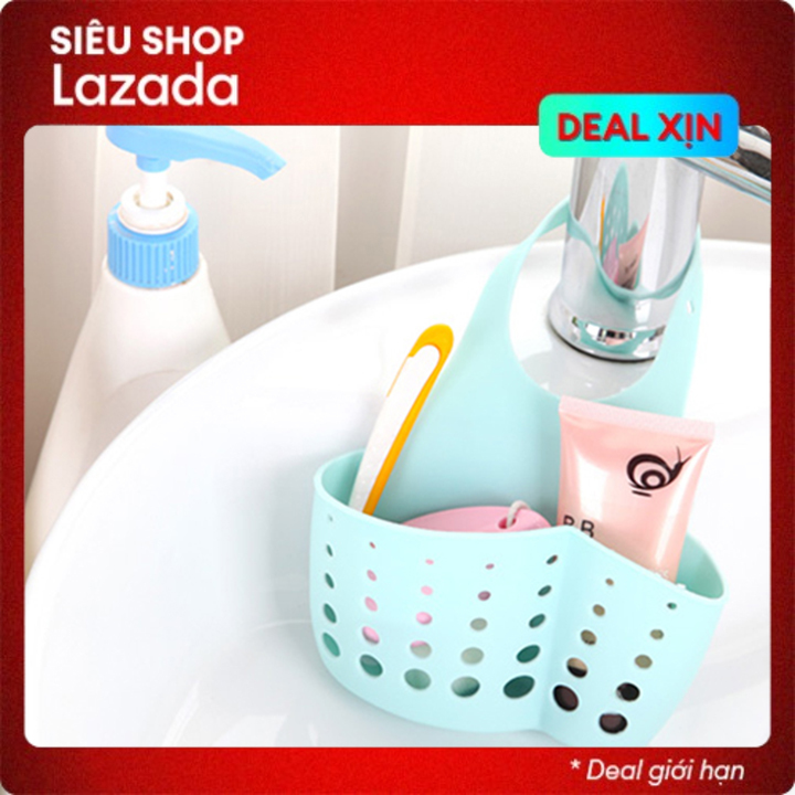 Giỏ để giẻ rửa bát có quai treo vòi tiện dụng [Chọn phân loại 1-2]