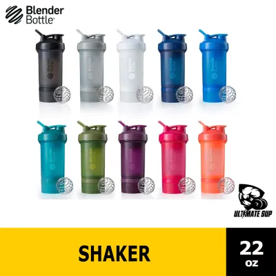Blender Bottle | Protein Shaker | ProStak | Twist n' Lock Storage | Water Bottle | Tumbler 22oz - Ultimate Sup